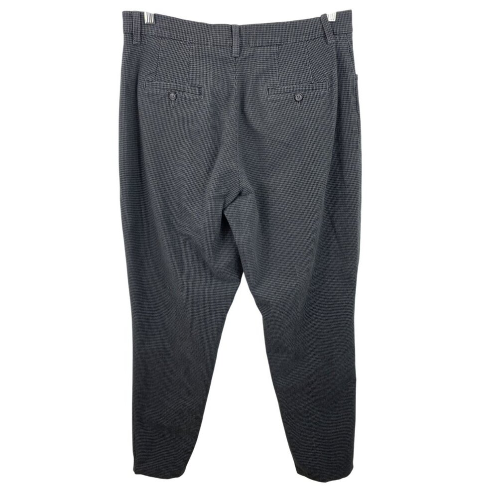 Lee At the Waist Womens Size 14 M Black & Gray Houndstooth Tapered Pants - Picture 2 of 9